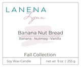 Banana Nut Bread  |  All Natural Soy Wax Candle