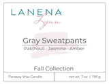 Gray Sweatpants |  Parasoy Wax Candle