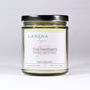 Gray Sweatpants |  Parasoy Wax Candle