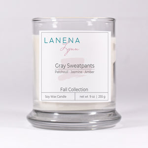 Gray Sweatpants  |  All Natural Soy Wax Candle